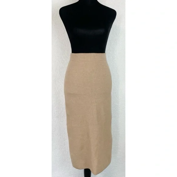 BABATON • Aritzia Johan Tan Wool-Blend High-Waisted Midi Skirt, XS - Picture 9 of 16